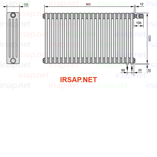 Радиатор IRSAP Tesi 41200/21 T25 CL 01